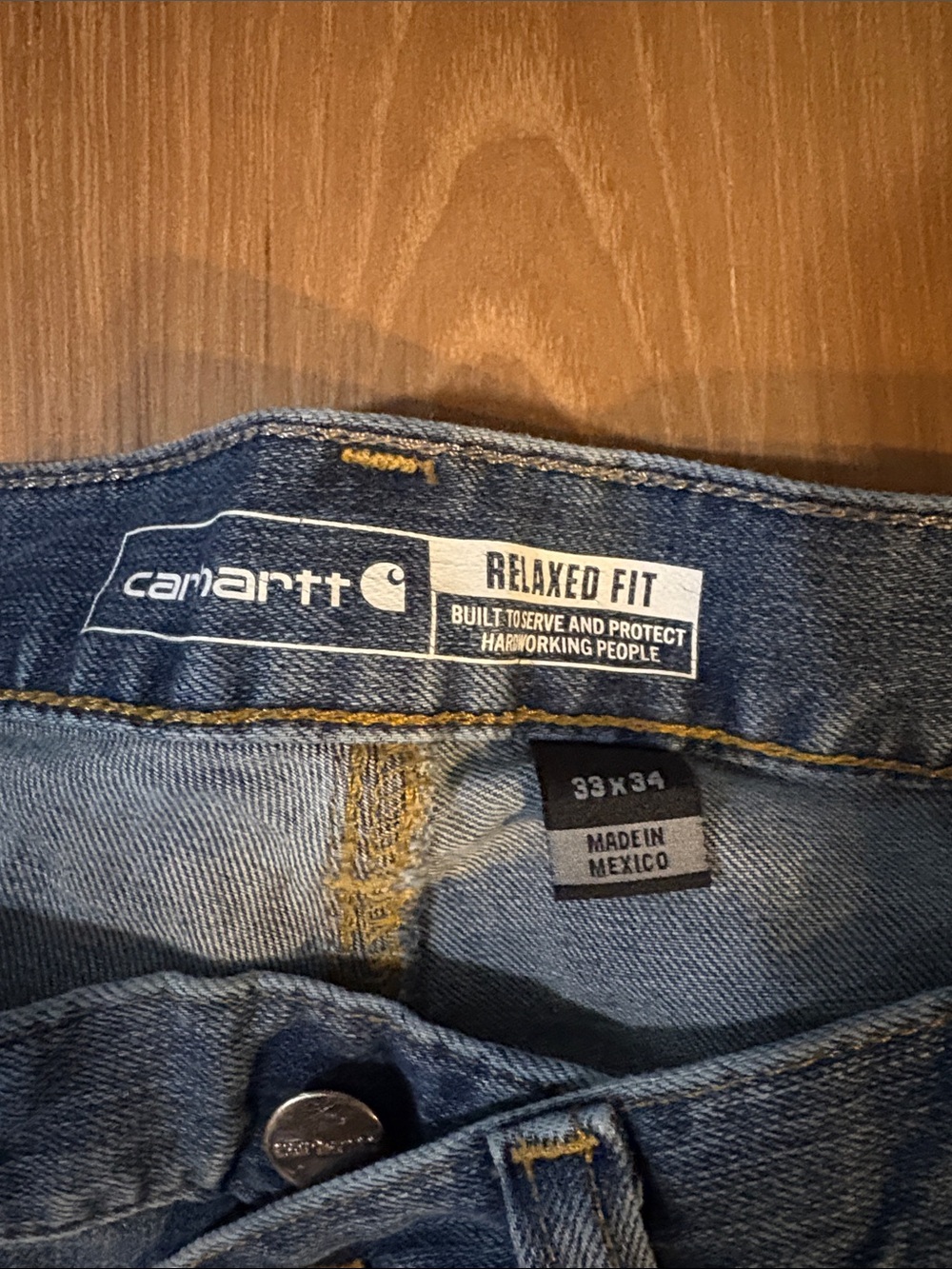Carhartt Blue Workwear Jeans Pair - Classic Denim - Picture 4 of 4